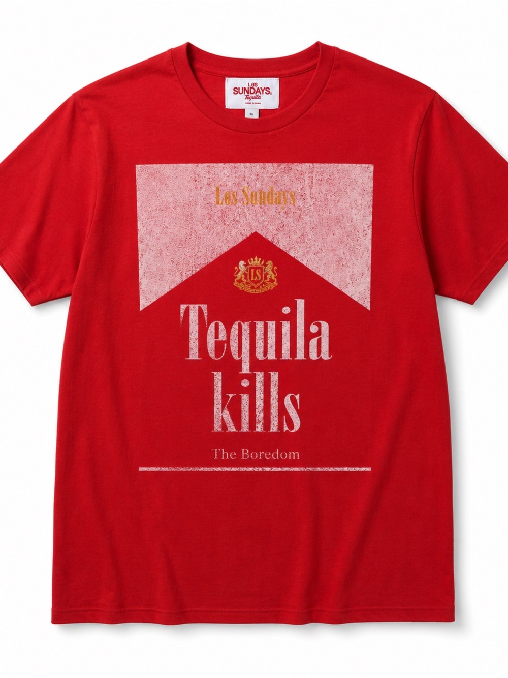 Los Sundays Tequila Kills Red Graphic Tee XL